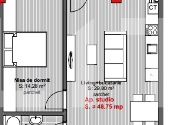 Apartament de vânzare 2 camere Floreşti - 61901AV | BLITZ Cluj-Napoca | Poza6