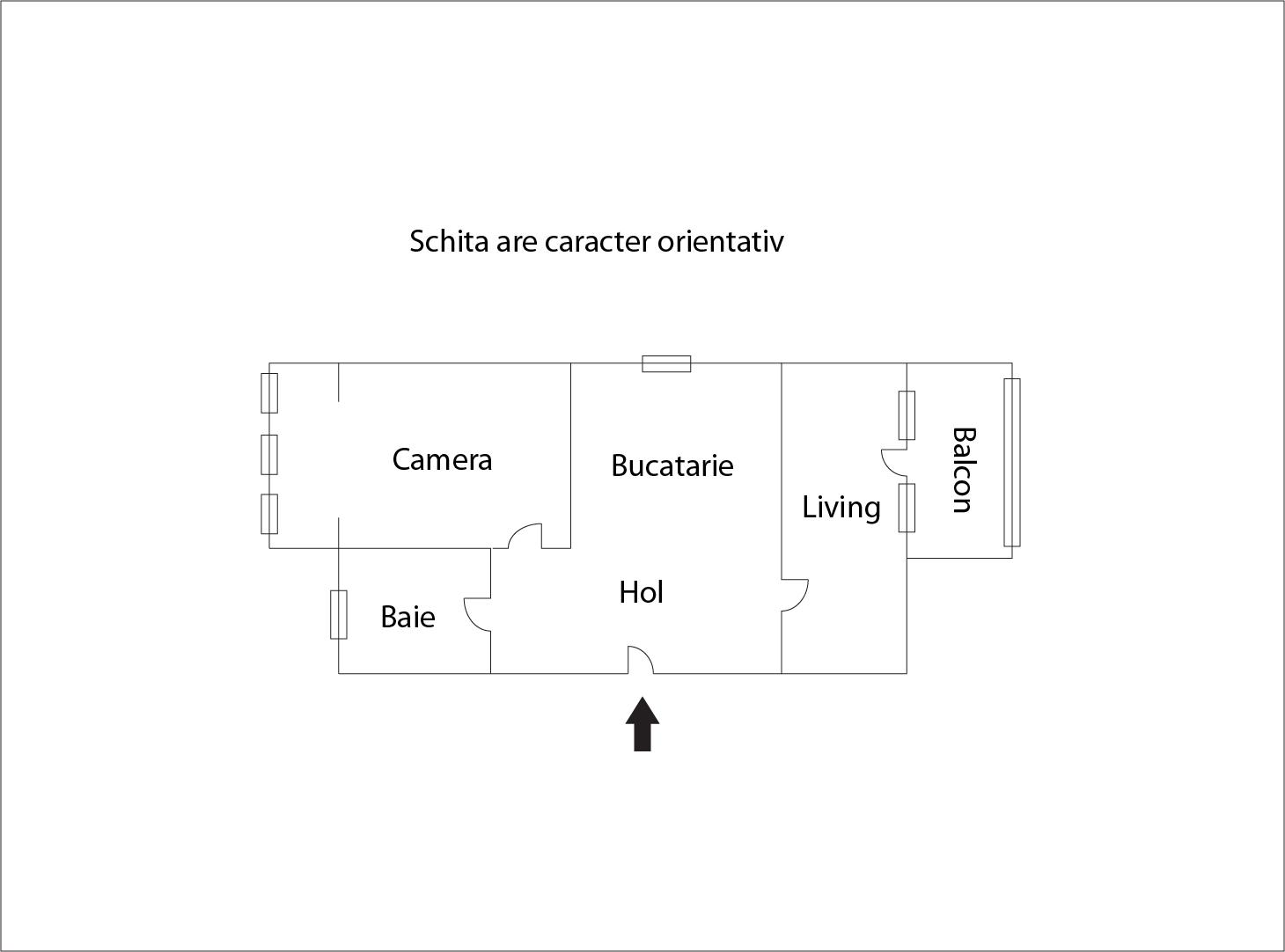 De vânzare apartament 2 camere decomandate în Florești | Poza1
