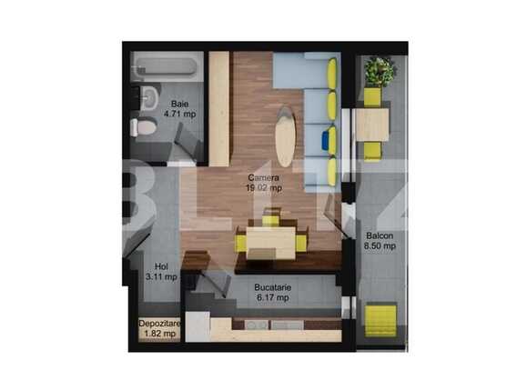 Garsonieră de vânzare Baciu - 61936AV | BLITZ Cluj-Napoca | Poza1