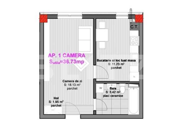 Garsonieră de vânzare Floreşti - 61943AV | BLITZ Cluj-Napoca | Poza1