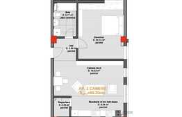 Apartament 2 camere, 60.20 mp utili! Optional parcare!