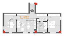 Vanzare apartament 65.85 mp utili, semifinisat! Finalizare 2021!