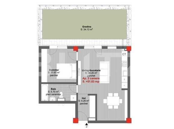 Apartament de vânzare 2 camere Floreşti - 61955AV | BLITZ Cluj-Napoca | Poza1