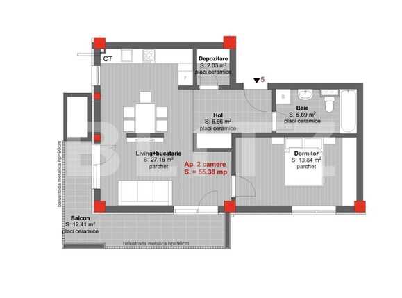 Apartament de vânzare 2 camere Floreşti - 61956AV | BLITZ Cluj-Napoca | Poza1