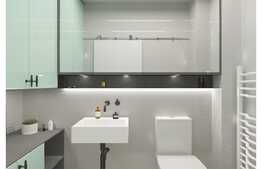 Apartament 3 camere , 2 bai, 84,67mp semifinisat, orientare S-V