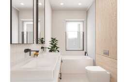 Apartament 3 camere , 2 bai, 84,67mp semifinisat, orientare S-V