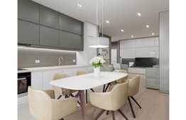 Apartament 3 camere , 2 bai, 84,67mp semifinisat, orientare S-V