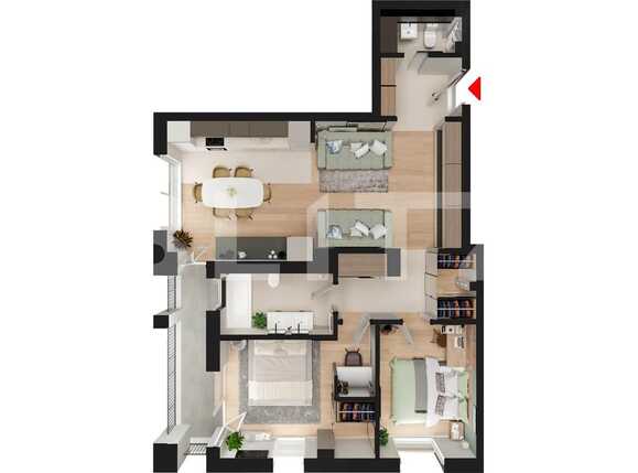 Apartament de vânzare 3 camere Manastur - 61979AV | BLITZ Cluj-Napoca | Poza7