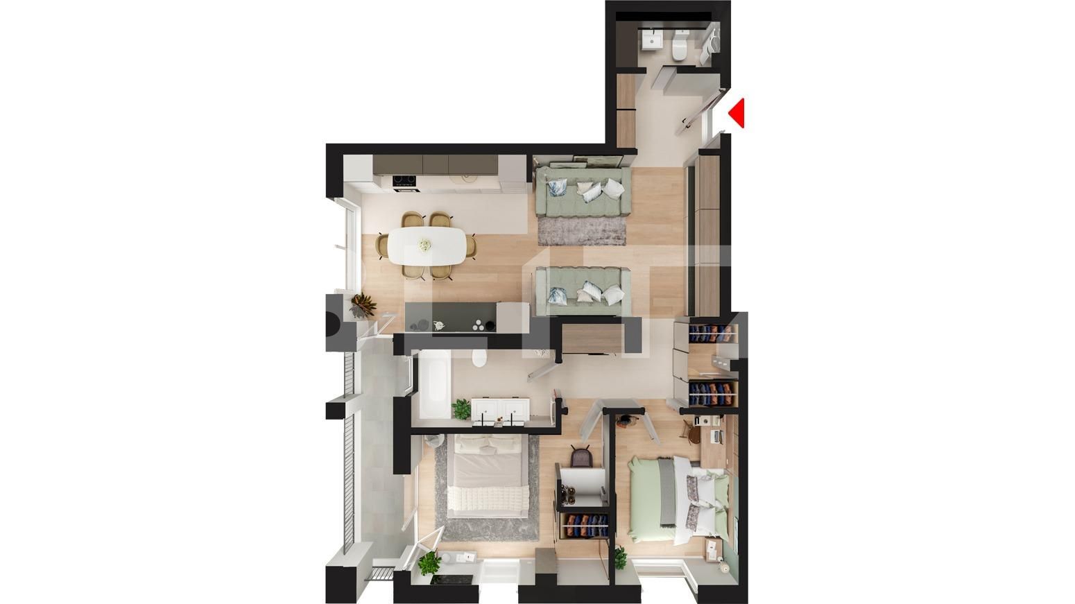 Apartament de vânzare 3 camere Manastur - 61979AV | BLITZ Cluj-Napoca | Poza7