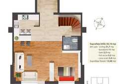 Penthouse cu 110 mp si 19 mp TERASA, panorama deosebita