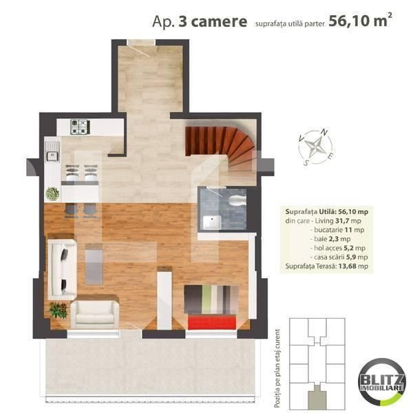 Apartament de vânzare 3 camere Marasti - 620AV | BLITZ Cluj-Napoca | Poza10