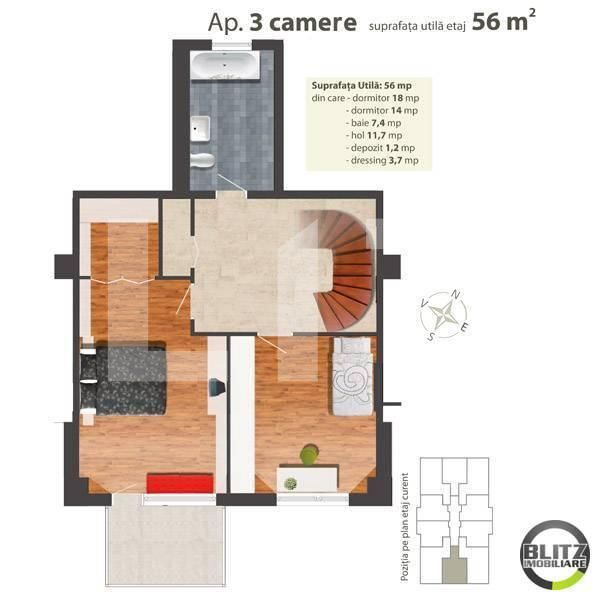 Apartament de vânzare 3 camere Marasti - 620AV | BLITZ Cluj-Napoca | Poza11