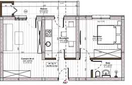 Apartament decomandat de 2 camere, etajul1, intr-un ansamblu rezidential nou in zona Apahida