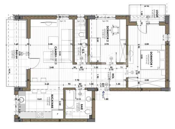 Apartament de vânzare 3 camere Apahida - 62129AV | BLITZ Cluj-Napoca | Poza2