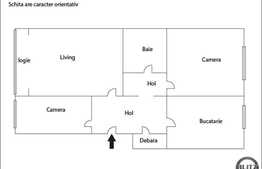 Vanzare apartament 3 camere decomandate, 60 mp utili, zona Parcul 14 Iulie