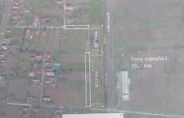 Teren intravilan in Rascruci - Bontida, 7558 mp, front la 3 drumuri