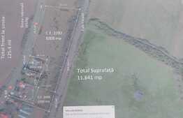 Teren de vanzare la iesire din Rascruci -Bontida, 3 parcele 11641 mp, front 125ml, D.N. E 576 