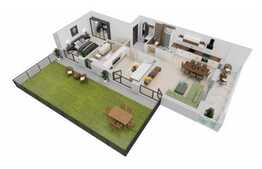 Exclusivitate BLITZ ! 3 camere, 91 mp, terasa, gradina 66 mp, boxa, parcare, orientare sudica, finisaje Premium