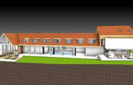 Teren intravilan cu suprafata de 1763 mp, cu autorizatie de constructie pentru pensiune,cu iesire la lac,in Martinesti