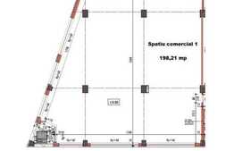 Spatiu comercial de inchiriat in complex rezidential, 200 mp, zona Ambient!