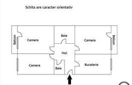 Vanzare apartament 3 camere, 74 mp utili, zona P-ta Cipariu, mobilat