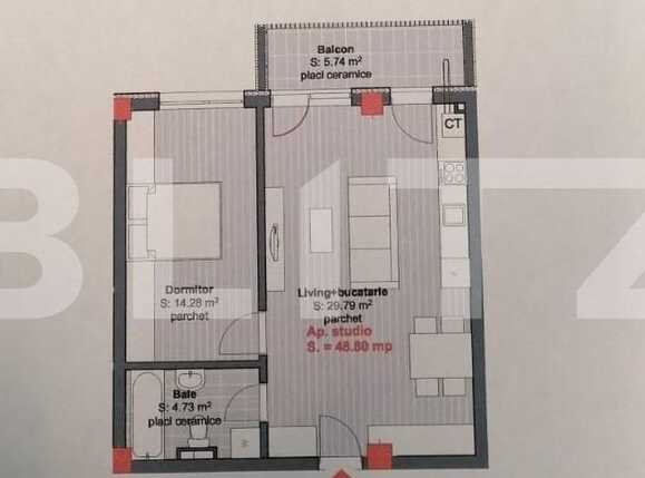 Apartament de vânzare 2 camere Floreşti - 62558AV | BLITZ Cluj-Napoca | Poza4