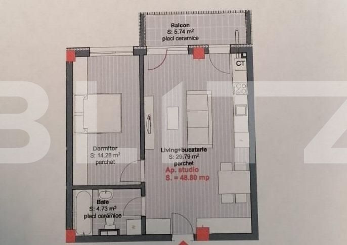 Apartament de vânzare 2 camere Floreşti - 62558AV | BLITZ Cluj-Napoca | Poza4