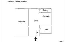 Vanzare 2 camere, 55 mp utili,  3 minute de Profi, loc de parcare