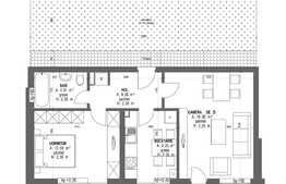 Apartament 2 camere, 52.4 mp, decomandat, 33 mp GRADINA!