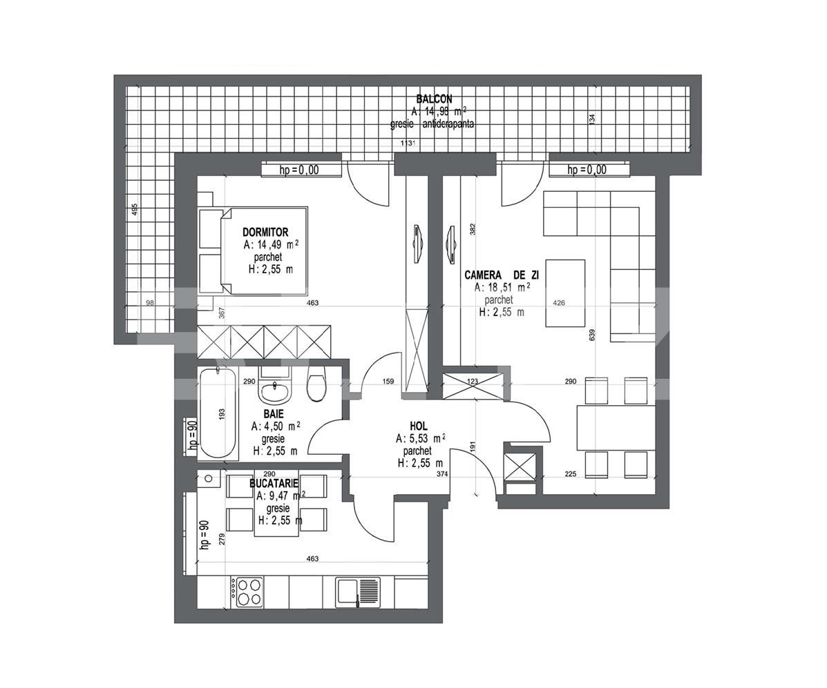 Apartament de vânzare 2 camere Bartolomeu - 62686AV | BLITZ Brașov | Poza2