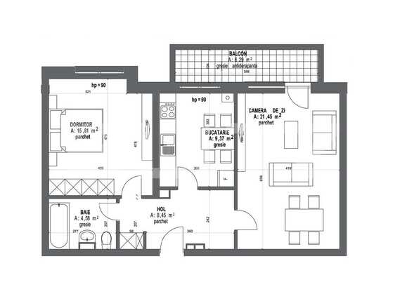 Apartament de vânzare 2 camere Bartolomeu - 62690AV | BLITZ Brașov | Poza2