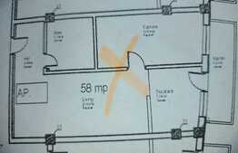 Apartament semifinisat, cu 2 camere, 58mp, In Apahida zona Republicii