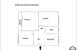 Apartament 3 camere decomandate, 72 mp utili, boxa la subsol, zona linistita!