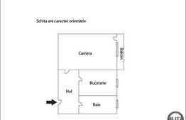 Vanzare 1 camera, 40 mp utili, partial mobilat, zona Profi