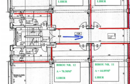 Spatii birouri, 45-70 mp, zona Calea Turzii, cladire de birouri