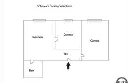 Vanzare 2 camere decomandate, 56 mp utili, mobilat si utilat, zona Garii!