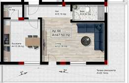 Vanzare 2 camere, 47,5 mp, panorama superba cu expunere sudica, imobil NOU