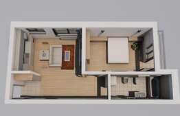 Apartament semifinisat, 41 mp, 2 camere! Zona Eroilor