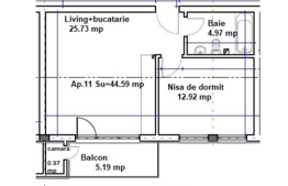 Apartament 2 camere, semifinisat! Zona strazii Eroilor!