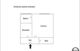 Vanzare apartament 1 camera, 28 mp utili, loc parcare, mobilat