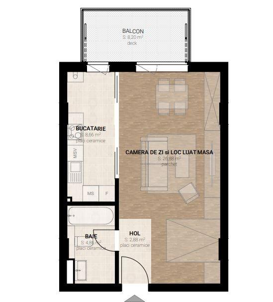 Garsonieră de vânzare Semicentral - 63297AV | BLITZ Cluj-Napoca | Poza2