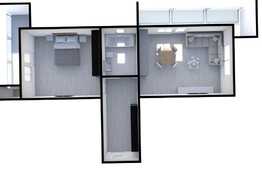 Apartament de 2 camere, 44,34 mp utili, zonă verde, în apropierea mijloacelor de transport în comun, centre comerciale, in zona Apahida