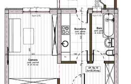 Apartament cu o cameră, într-o zonă în continuă dezvoltare, 32.34 mp, în zona Apahida