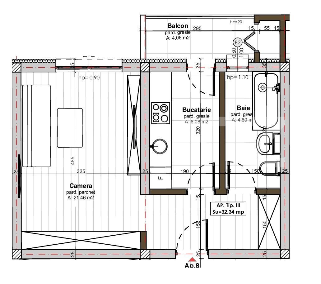 Garsonieră de vânzare Apahida - 63307AV | BLITZ Cluj-Napoca | Poza2