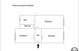 Apartament in casa, zona Teatrul Maghiar, 62 mp, 2 camere decomandate
