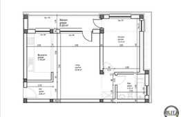 2 camere, 52 mp, in curs de finalizare. Stadiul de semifinisat!