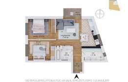 COMISON 0% ,Apartament de 3 camere, 64.43 mp, semifinisat, optional parcare