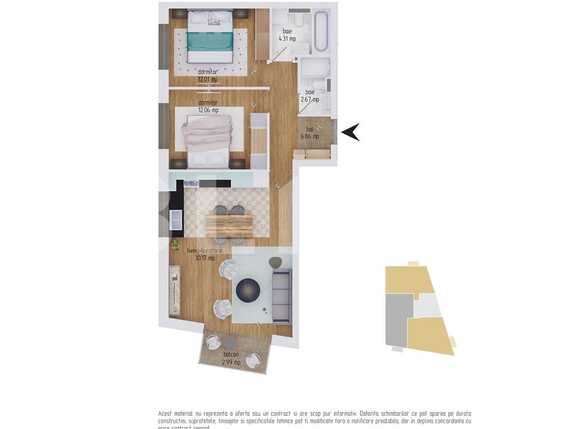 Apartament de vânzare 3 camere Dambul Rotund - 63699AV | BLITZ Cluj-Napoca | Poza2