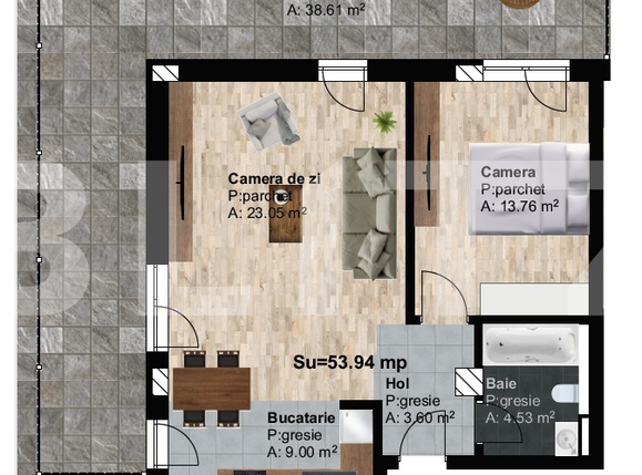 Apartament de vânzare 2 camere Marasti - 63767AV | BLITZ Cluj-Napoca | Poza1