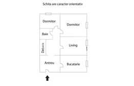 3 camere decomandate, renovabil, zona strazii Vidraru